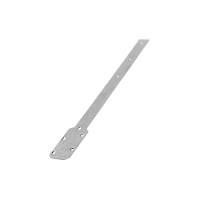 Крепежная планка прямая, металлическая, 125 мм, BRYZA
